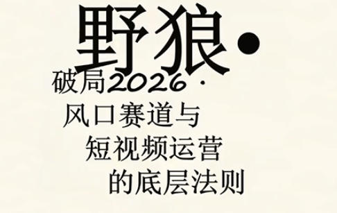 野狼团队·多平台实操运营课，覆盖AI口播、服装、好物、漫剪等热门玩法(更新4月)-万象聊项目