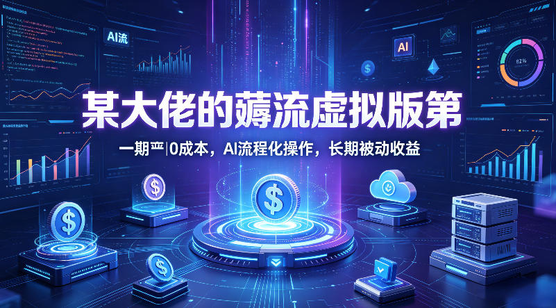 某大佬的薅流虚拟版第一期丨0成本，AI流程化操作，长期被动收益-万象聊项目