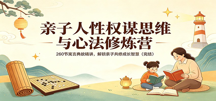 亲子人性权谋思维与心法修炼营：260节寓言典故精讲，解锁亲子共修成长智慧(完结)-万象聊项目