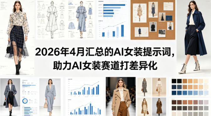 2026年4月汇总的AI女装提示词，助力AI女装赛道打差异化-万象聊项目