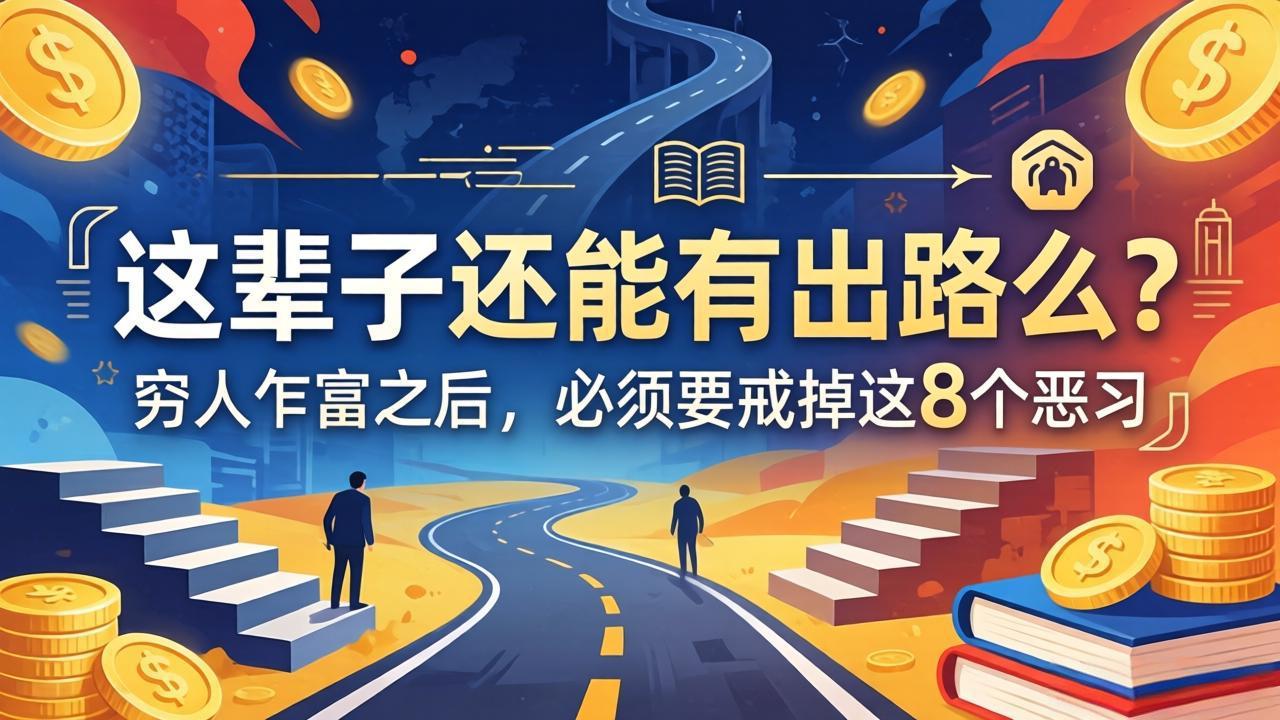 关于人生两篇付费文章【这辈子还能有出路么？】【穷人乍富之后，必须要戒掉这8个恶习】-万象聊项目