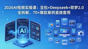 2026AI视频实操课：豆包+Deepseek+即梦2.0全拆解，70+爆款案例直接套用-万象聊项目