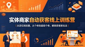 实体商家自动获客线上训练营｜从定位到流量，从个体到超级个体，解锁获客新玩法-万象聊项目