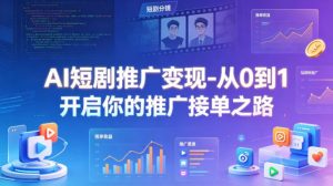 AI短剧推广变现-从0到1开启你的推广接单之路-万象聊项目