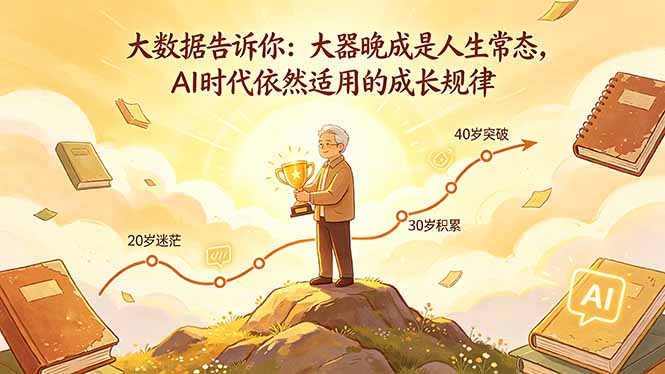 付费文章：大数据告诉你：大器晚成是人生常态，AI 时代依然适用的成长规律-万象聊项目