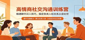 高情商社交沟通训练营：精通聊天识人技巧，搞定各类人际关系从容处世-万象聊项目