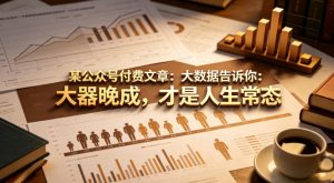 某公众号付费文章：大数据告诉你：大器晚成，才是人生常态-万象聊项目