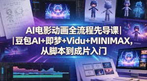 AI电影动画全流程先导课｜豆包AI+即梦+Vidu+MINIMAX，从脚本到成片入门-万象聊项目