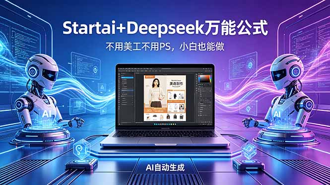AI自动做电商详情页：Startai+Deepseek万能公式，不用美工不用PS，小白也能做-万象聊项目