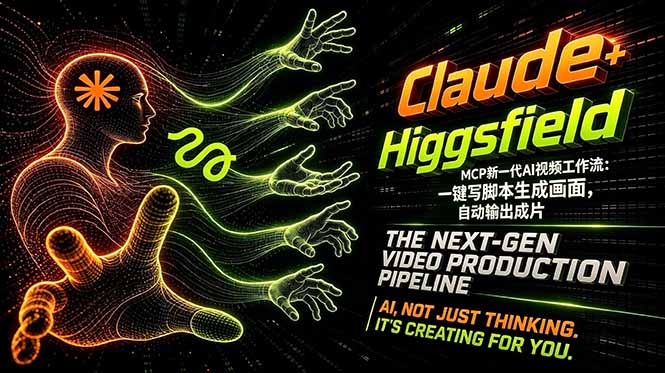 Claude+Higgsfield MCP新一代AI视频工作流：一键写脚本生成画面，自动输出成片-万象聊项目