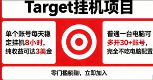 海外平台Target商品浏览曝光，24小时运行无需人工值守，日收益100美刀+电脑可多开【揭秘】-万象聊项目