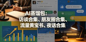 AI蒸馏包：访谈合集、朋友圈合集、流量黄宝书、夜话合集【文档】-万象聊项目