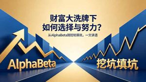 付费文章：财富大洗牌下如何选择与努力？从AlphaBeta到挖坑填坑，一文讲透-万象聊项目