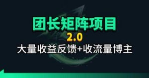 【团长合作2.0】视频矩阵项目_招发手矩阵+剪辑师，共赢项目【揭秘】-万象聊项目
