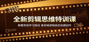 全新剪辑思维特训课：颠覆常规学习路径，靠剪辑逻辑搞定拍摄创作-万象聊项目