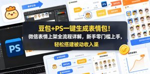 豆包+PS一键生成表情包！微信表情上架全流程详解，新手零门槛上手，轻松搭建被动收入渠道-万象聊项目