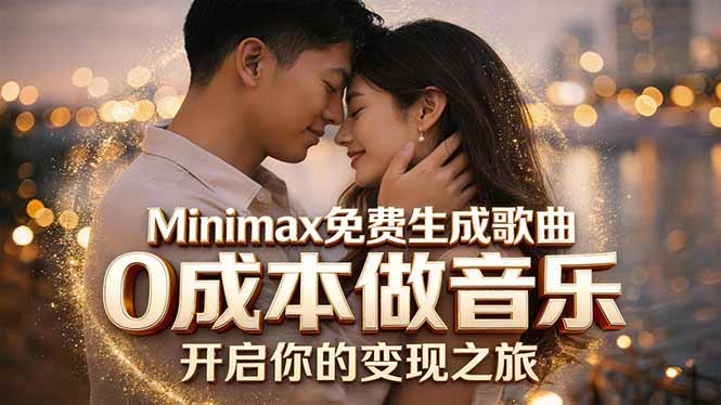 Minimax免费生成歌曲实测！0成本做音乐，说唱流行Lofi一键生成-万象聊项目
