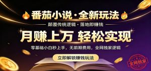 番茄小说5月最新独家玩法，稳定落地实测月入过万！-万象聊项目