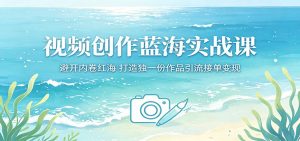 视频创作蓝海实战课：避开内卷红海，打造独一份作品引流接单变现-万象聊项目