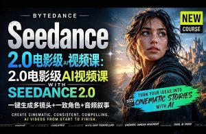 Seedance 2.0电影级AI视频课：一键生成多镜头+一致角色+音频叙事-万象聊项目