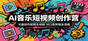 AI音乐短视频创作营：文案创作配图生视频，对口型剪辑全流程-万象聊项目