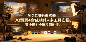AIGC摄影训练营｜AI置景+合成精修+多工具实操，商业摄影全流程落地课-万象聊项目
