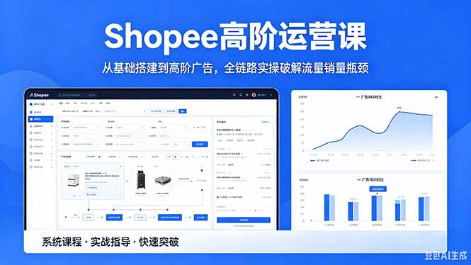 Shopee高阶运营课-2026年5月更新，从基础搭建到高阶广告，全链路实操破解流量销量瓶颈-万象聊项目