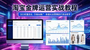 2026 淘宝金牌运营实战教程，SEO权重优化万相台推广，数据化运营爆款打造全教学-万象聊项目