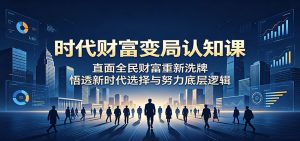 时代财富变局认知课：直面全民财富重新洗牌，悟透新时代选择与努力底层逻辑-万象聊项目