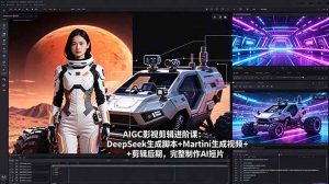 AIGC影视剪辑进阶课：DeepSeek生成脚本+Martini生成视频+剪辑后期，完整制作AI短片-万象聊项目