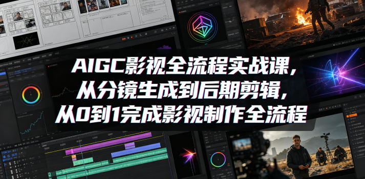 AIGC影视全流程实战课，从分镜生成到后期剪辑，从0到1完成影视制作全流程-万象聊项目