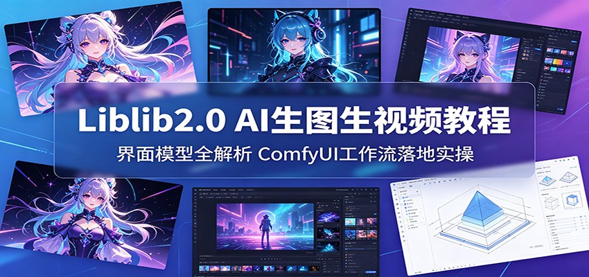 Liblib2.0 AI生图生视频教程：界面模型全解析，ComfyUI工作流落地实操-万象聊项目