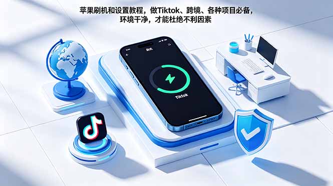 苹果刷机和设置教程，做Tiktok、跨境、各种项目必备，环境干净，才能杜绝不利因素-万象聊项目