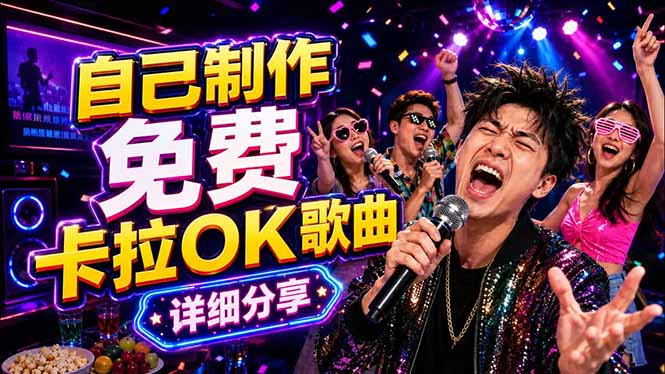 免费卡拉OK歌曲制作全攻略：音轨分离字幕制作，零基础快速做出专业K歌视频-万象聊项目