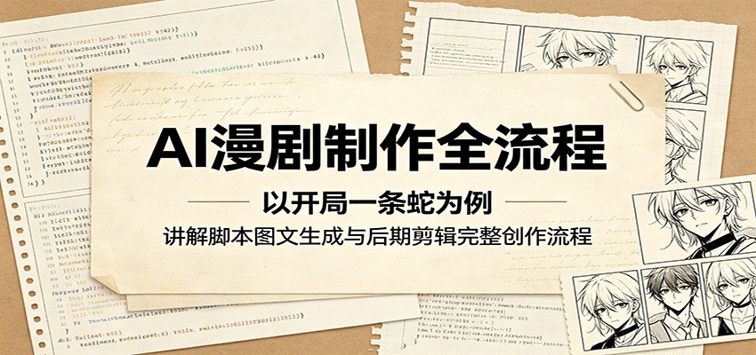 AI漫剧制作全流程：以开局一条蛇为例，讲解脚本图文生成与后期剪辑完整创作流程-万象聊项目