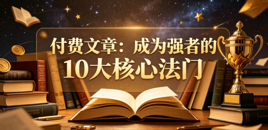付费文章：成为强者的10大核心法门-万象聊项目