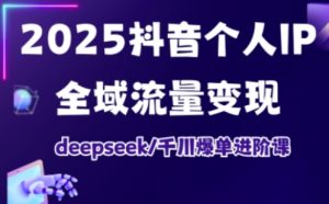 抖音个人IP全域流量变现进阶课，deepseek千川爆单进阶课(更新2026年05月)-万象聊项目