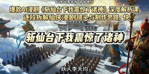 爆款AI漫剧《斩仙台下我震惊了诸神》深度解析课，逐段拆解仙侠漫剧镜头与制作思路，快速复刻爆款创作模式-万象聊项目