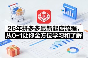 26年拼多多最新起店流程，从0-1让你全方位学习和了解(05月28日更新)-万象聊项目
