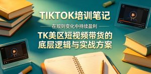 视界跨境TIKTOK4月17培训笔记，在规则变化中持续盈利，TK美区短视频带货的底层逻辑与实战方案【文档】-万象聊项目