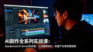 AI剧作全系列实战课:Seedance2.0+Sora2全流程,从改编到成片,批量产出高质量短剧-万象聊项目