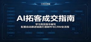 AI拓客成交指南：学习高效指令编写，配置自动跟进链路打通邮件与CRM全流程-万象聊项目