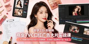 即梦2.0+剪映商业TVC口红广告大片实战课｜从分镜脚本创作到AI成片+后期精修，全流程打造品牌级产品广告-万象聊项目
