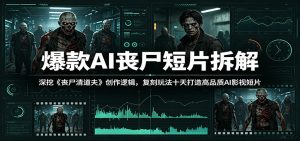 爆款AI丧尸短片拆解：深挖《丧尸清道夫》创作逻辑，复刻玩法快速打造高品质AI影视短片-万象聊项目