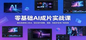 零基础AI成片实战课：图生视频核心技法，轻松制作跳舞、漫剧、短剧多款热门短视频-万象聊项目