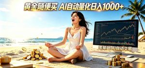 黄金随便买？AI自动外汇量化交易 在家当皇帝 日入1000+-万象聊项目