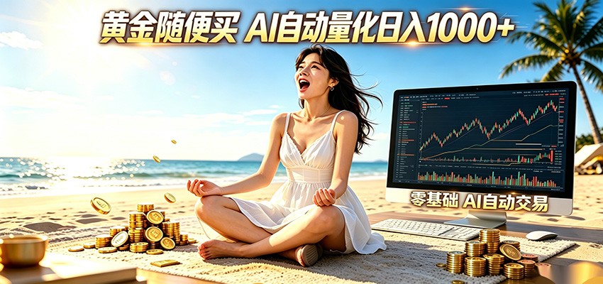 黄金随便买？AI自动外汇量化交易 在家当皇帝 日入1000+-万象聊项目