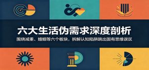 六大生活伪需求深度剖析：围绕减重、婚姻等六个板块，拆解认知陷阱跳出固有思维误区-万象聊项目