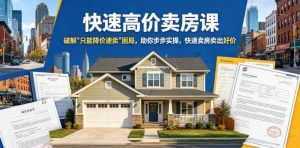快速高价卖房课，破解“只能降价速卖”困局，助你步步实操，快速卖房卖出好价(更新2026)-万象聊项目