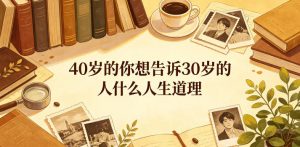 公众号付费文章：40岁的你想告诉30岁的人什么人生道理？-万象聊项目